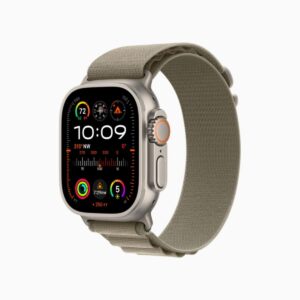 Apple Watch Ultra 2 GPS + Cellular, 49 mm-es titántok alpesi pánt olíva
