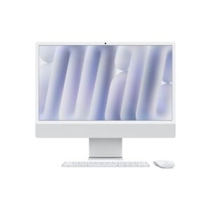 Apple iMac 24” – M4 chip 8 magos CPU-val, 8 magos GPU-val, 16 GB egyesített memória, 256 GB - ezüst