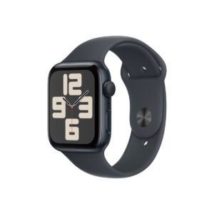 Apple Watch SE (2024) GPS – 40 mm-es éjfekete alumíniumtok, éjfekete sportszíj