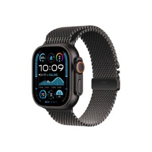 Apple Watch Ultra 2 GPS + Cellular 49 mm-es fekete titántok, fekete titán milánói szíj