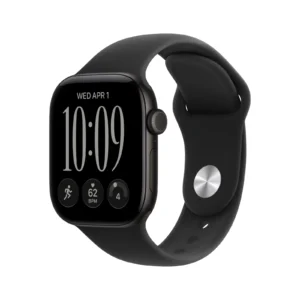 Apple Watch Series 12 GPS, 42 mm, fekete alumíniumtok, Iringókék Magnetic Link